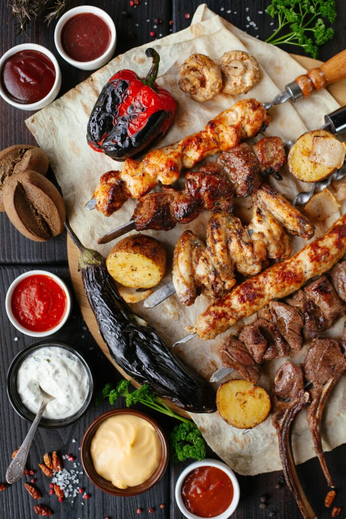 charred meat