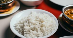 bowl of white rice